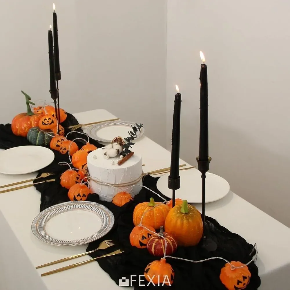 6 Pack Halloween Cheesecloth Table Runner 35 x 120 Inches Halloween Runners f...